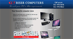 Desktop Screenshot of bisercomputers.co.za